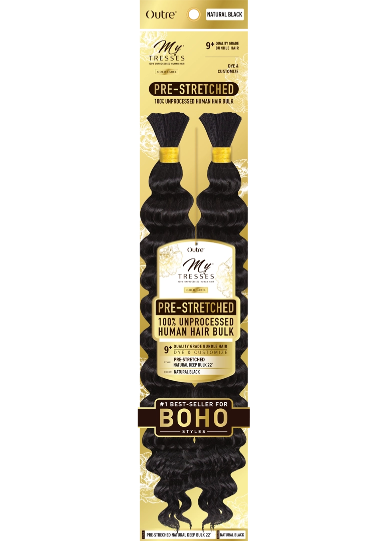 Pre-Stretched Human Hair Bulk