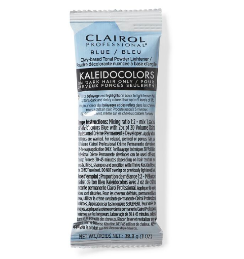 Kaleidocolors Blue Powder Lightener Packette Hair Color - BEAUTYBEEZ-beauty-supply