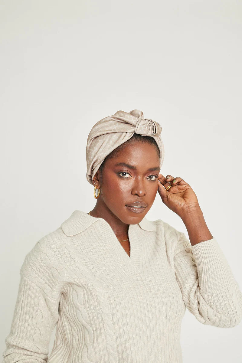 Satin Lined Turban Headwear - BEAUTYBEEZ-beauty-supply