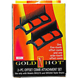 2-PC Offset Comb Attachment Set Hair Tools - BEAUTYBEEZ-beauty-supply