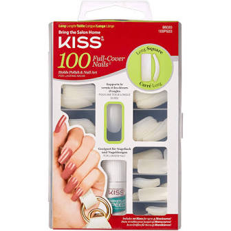 KISS 100 Full-Cover Nail Kit Press On Nails - BEAUTYBEEZ-beauty-supply