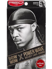 Kiss Bow Wow x Power Wave Velvet Luxe Durag Du-Rag - BEAUTYBEEZ-beauty-supply