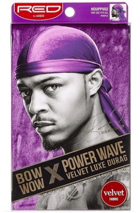 Kiss Bow Wow x Power Wave Velvet Luxe Durag Du-Rag - BEAUTYBEEZ-beauty-supply